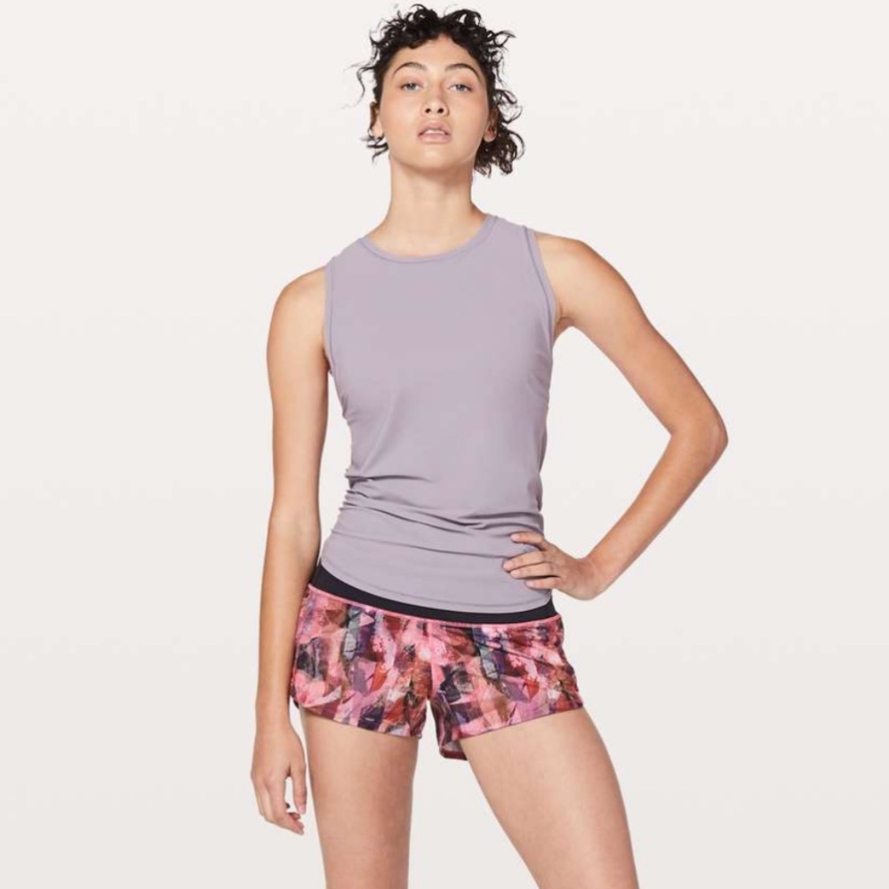 Lululemon Speed Up Low-Rise Lined Short  2.5” | Sun Dazed Multi Pink | Size 6